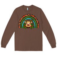 Chestnut reindeer rainbow christmas Long Sleeve Tee - RanaPortraitStore