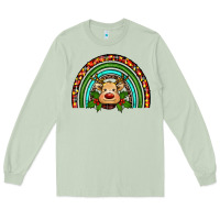 Matcha reindeer rainbow christmas Long Sleeve Tee - RanaPortraitStore