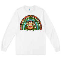 White reindeer rainbow christmas Long Sleeve Tee - RanaPortraitStore