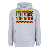 Heather Grey i am black every month Heavyweight Hoodie - Artiststas