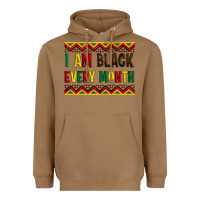 Toasted Coconut i am black every month Heavyweight Hoodie - Artiststas