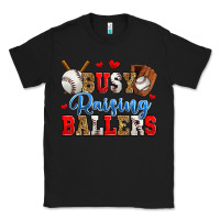 Black busy raising ballers baseball Classic Tee - Zillion Design Studio