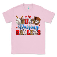 Bubblegum Pink busy raising ballers baseball Classic Tee - Zillion Design Studio