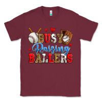 Burgundy busy raising ballers baseball Classic Tee - Zillion Design Studio