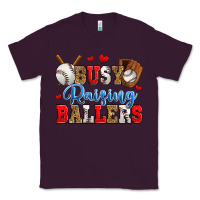 Plum busy raising ballers baseball Classic Tee - Zillion Design Studio