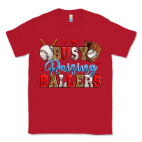 Red busy raising ballers baseball Classic Tee - Zillion Design Studio