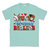 Seafoam busy raising ballers baseball Classic Tee - Zillion Design Studio