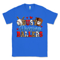 True Royal busy raising ballers baseball Classic Tee - Zillion Design Studio