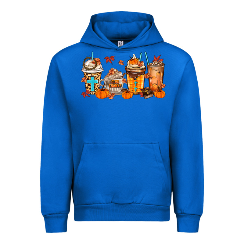 Give Thanks Coffee Cups Urban Hoodie by MaliasSmallBusiness | Teevron