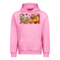 Fuchsia Pink give thanks coffee cups Urban Hoodie - MaliasSmallBusiness