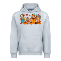 Heather Grey give thanks coffee cups Urban Hoodie - MaliasSmallBusiness