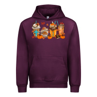 Mauve Wine give thanks coffee cups Urban Hoodie - MaliasSmallBusiness