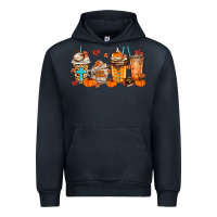 Navy give thanks coffee cups Urban Hoodie - MaliasSmallBusiness