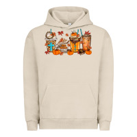 Pigment French Oak give thanks coffee cups Urban Hoodie - MaliasSmallBusiness