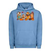 Pigment Pebble Blue give thanks coffee cups Urban Hoodie - MaliasSmallBusiness