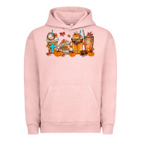 Pigment Salmon give thanks coffee cups Urban Hoodie - MaliasSmallBusiness