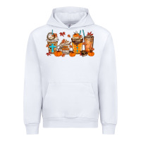 White give thanks coffee cups Urban Hoodie - MaliasSmallBusiness