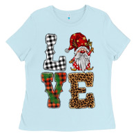 Baby Blue love gnomes Ladies Tee - BarkalooDesign
