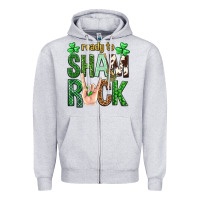 Heather Grey Ready to shamrock St. Patrick's Day Zipper Hoodie - Neo Western