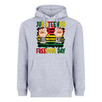 Heather Grey juneteenth freedom day Heavyweight Hoodie - Artiststas