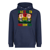 Navy juneteenth freedom day Heavyweight Hoodie - Artiststas