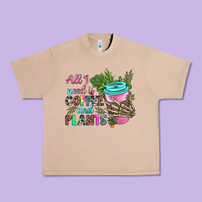 Urban Heavy Tee all i need is coffee and plants