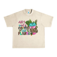 Sandshell all i need is coffee and plants Urban Heavy Tee - texasbilliewilder