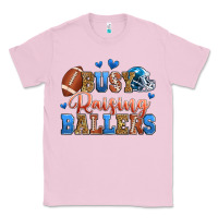 Bubblegum Pink busy raising ballers american football Classic Tee - Zillion Design Studio