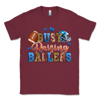 Burgundy busy raising ballers american football Classic Tee - Zillion Design Studio
