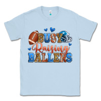 Dusty Blue busy raising ballers american football Classic Tee - Zillion Design Studio