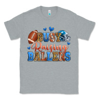 Heather Grey busy raising ballers american football Classic Tee - Zillion Design Studio