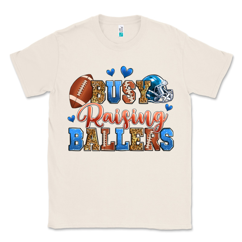 Busy Raising Ballers American Football Classic Tee by Zillion Design Studio | Teevron