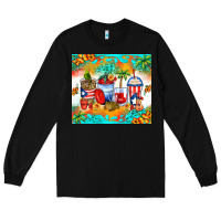 Black puerto rico coffee cups Long Sleeve Tee - Zillion Design Studio