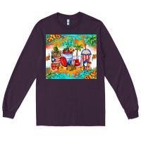 Plum puerto rico coffee cups Long Sleeve Tee - Zillion Design Studio
