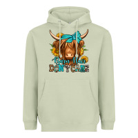 Matcha barn hair don't care long haired cow Heavyweight Hoodie - Jasminsmagicworld