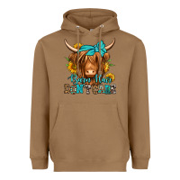 Toasted Coconut barn hair don't care long haired cow Heavyweight Hoodie - Jasminsmagicworld