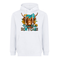 White barn hair don't care long haired cow Heavyweight Hoodie - Jasminsmagicworld