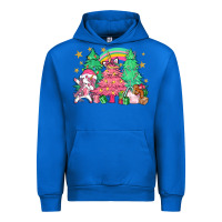 Cobalt Unicorn Christmas trees Urban Hoodie - NancyCooperArtShop