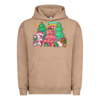 Pigment Burro Unicorn Christmas trees Urban Hoodie - NancyCooperArtShop