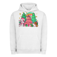 Pigment Lunar Rock Unicorn Christmas trees Urban Hoodie - NancyCooperArtShop