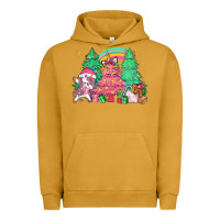 Pigment Peanut Butter Unicorn Christmas trees Urban Hoodie - NancyCooperArtShop