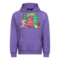 Tulip Unicorn Christmas trees Urban Hoodie - NancyCooperArtShop