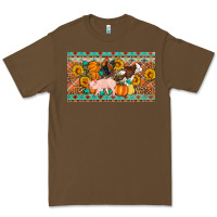 Cacao Fall farm animals cow pig rooster Premium Tee - Artiststas
