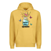 Antique Gold grandma preview costom name Premium Hoodie - MaliasSmallBusiness