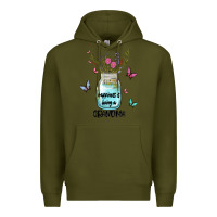Army Green grandma preview costom name Premium Hoodie - MaliasSmallBusiness