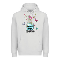 Dove Grey grandma preview costom name Premium Hoodie - MaliasSmallBusiness