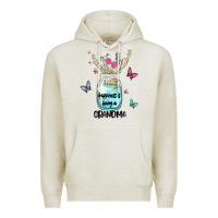 Oatmeal Heather grandma preview costom name Premium Hoodie - MaliasSmallBusiness