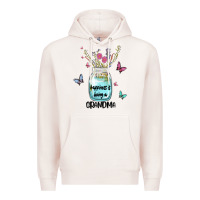 Pale Pink grandma preview costom name Premium Hoodie - MaliasSmallBusiness