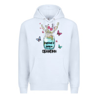White grandma preview costom name Premium Hoodie - MaliasSmallBusiness