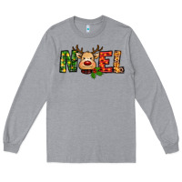 Heather Grey reindeer noel christmas Long Sleeve Tee - RanaPortraitStore